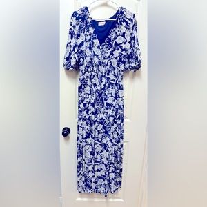 Pink Lily Sunshiny Days Floral Dress, Size L